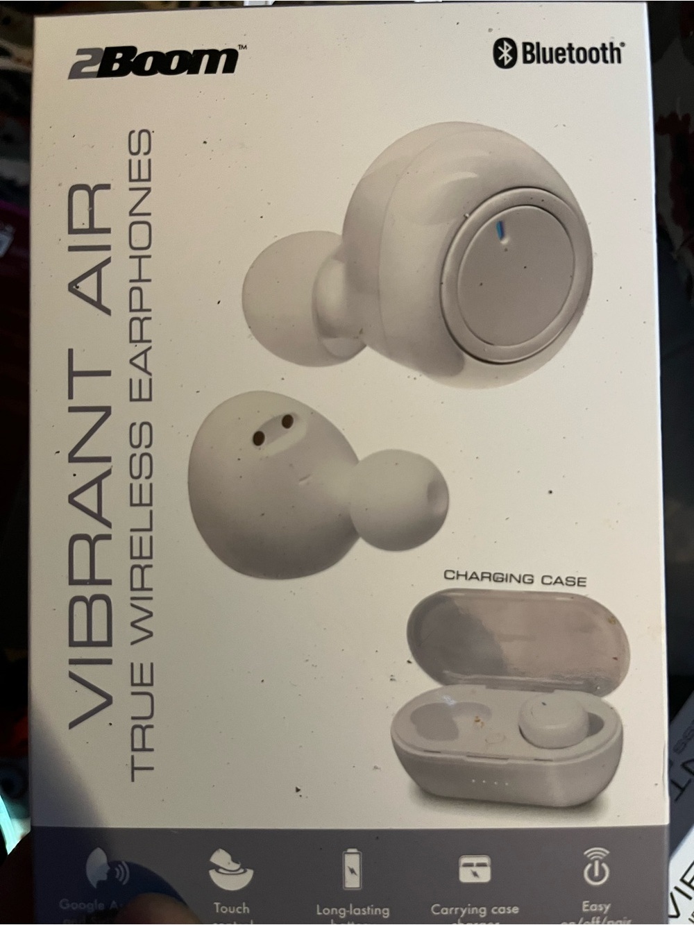 2bamboo White Vibrant Air True Wireless Earbuds
